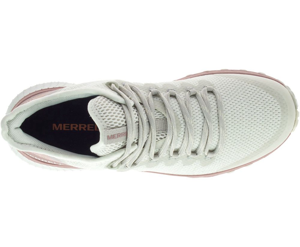 Merrell Hiking Shoes White/Pink - Bravada Waterproof - Womens 52QKZJSDY